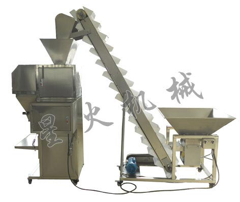 半自動顆粒稱重(chóng)包裝機