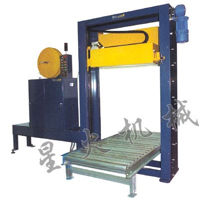 頂（dǐng）捆穿箭式托盤全自動封（fēng）箱打包機