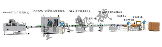 3000瓶/小時(shí)防爆防腐灌裝生產線