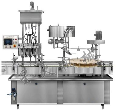 GXY-4灌裝(自流、活塞)旋蓋(gài)一體機