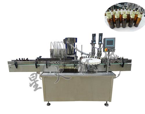 口（kǒu）服液糖漿灌裝軋蓋一體機