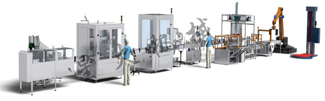 6000瓶/小時高速灌（guàn）裝生產線